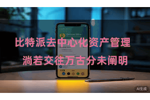 比特派去中心化资产管理 淌若交往万古分未阐明