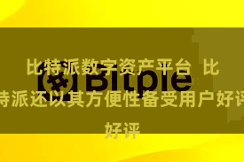 比特派数字资产平台  比特派还以其方便性备受用户好评