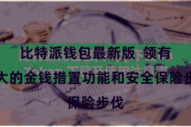 比特派钱包最新版  领有浩大的金钱措置功能和安全保险步伐