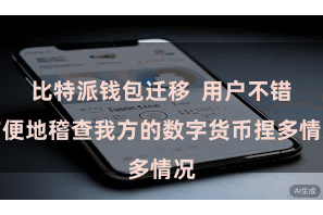 比特派钱包迁移  用户不错方便地稽查我方的数字货币捏多情况